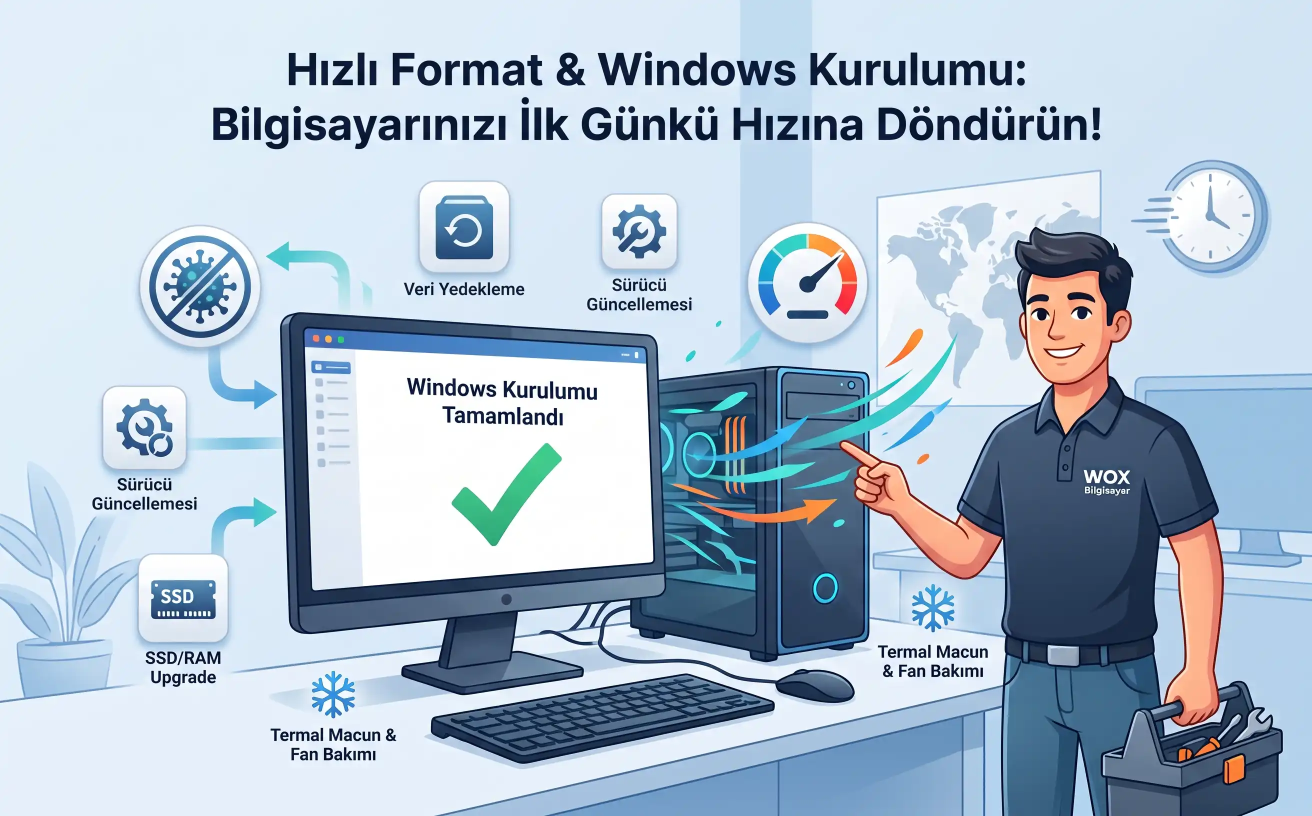 Hızlı Format & Windows Kurulumu: Bilgisayarınızı İlk Günkü Hızına Döndürün!