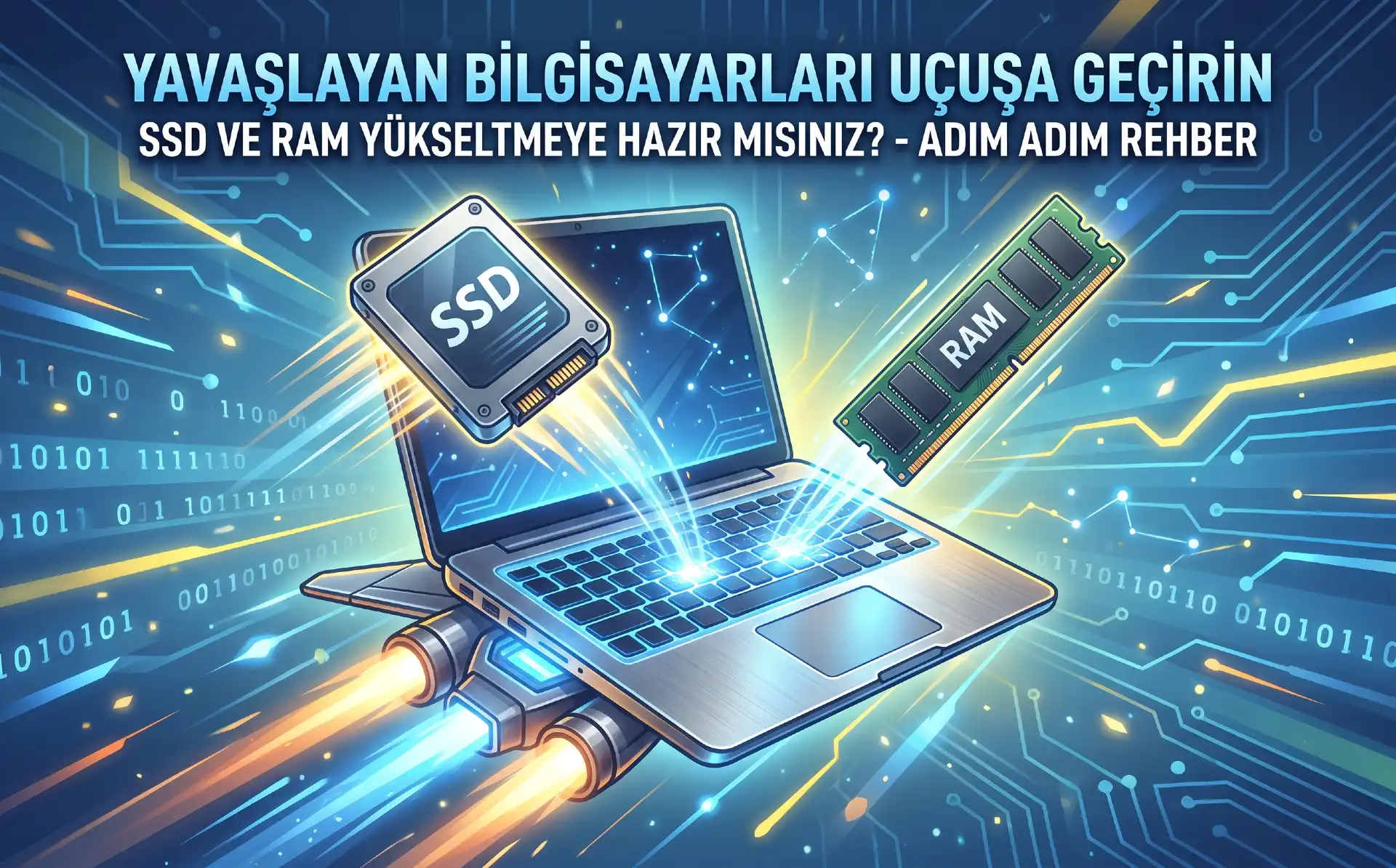 SSD ve RAM upgrade donanım yükseltme işlemi